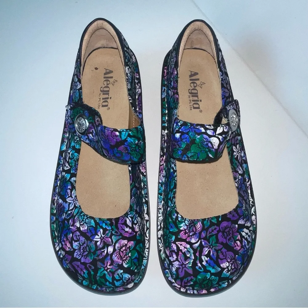 Alegria paloma hibiscus Floral Mary Jane Women's Shoes - Picture 3 of 7